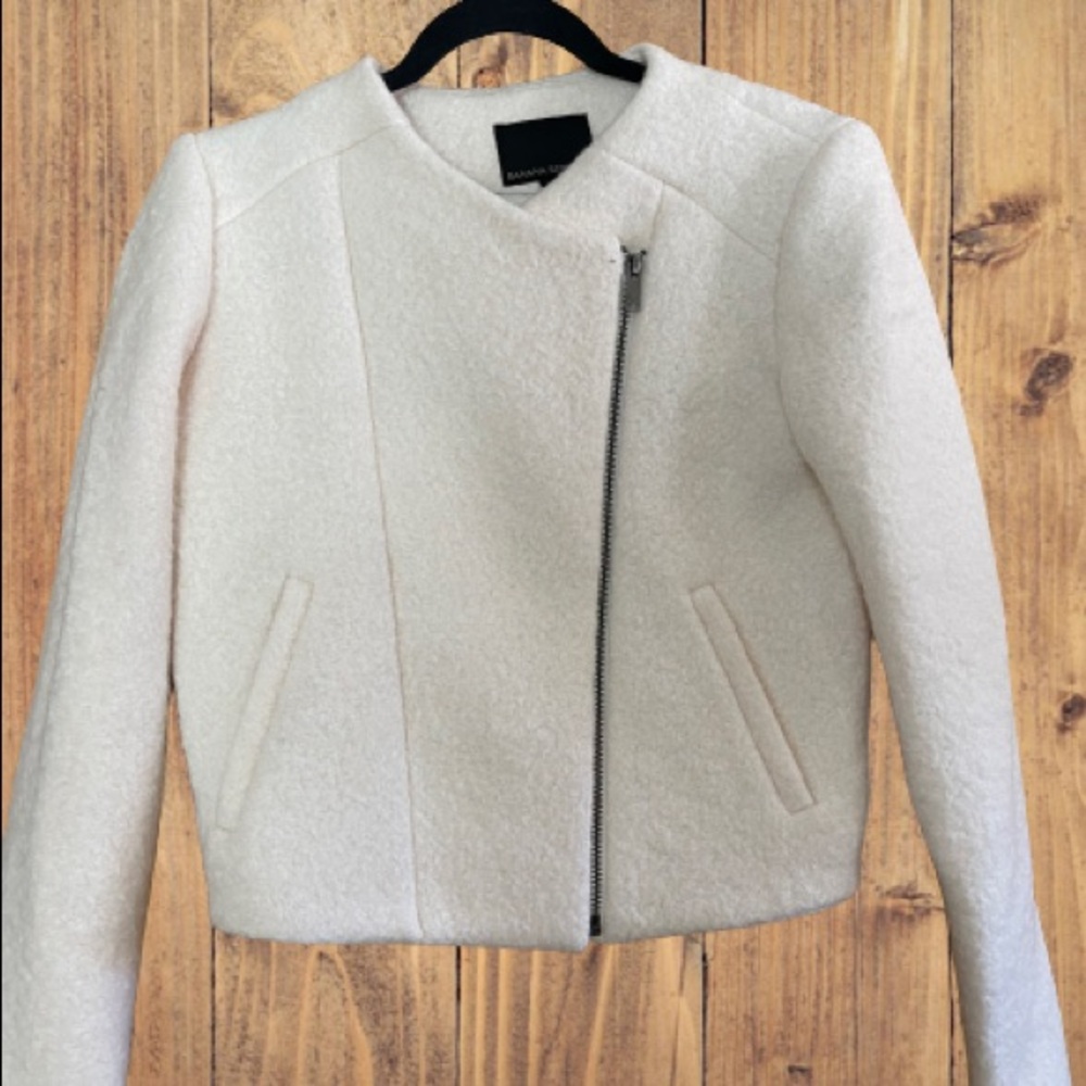 Banana Republic Wool Jacket | Cream | Women’s Fall Jacket